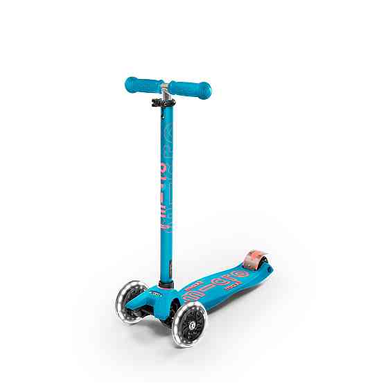 Самокат MICRO  серії Maxi Deluxe LED – Аква Дніпро