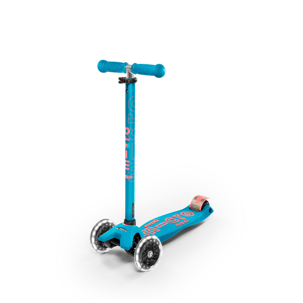 Самокат MICRO  серії Maxi Deluxe LED – Аква Дніпро - фото 4