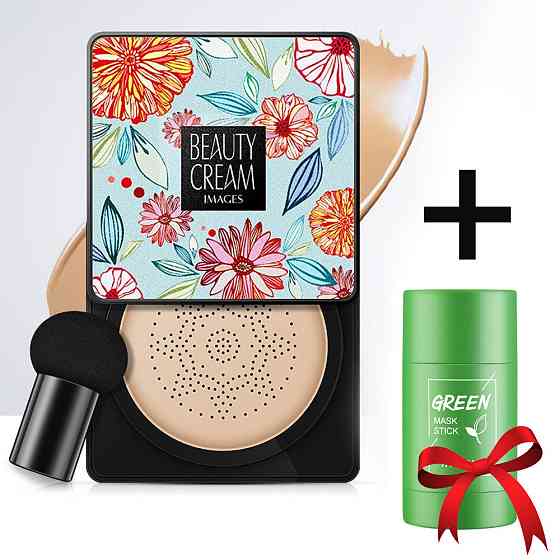 Кушон і спонжик Images Moisture Cream Concealer, колір Натуральний + Подарунок Очищувальна маска-стік / Тональник Київ