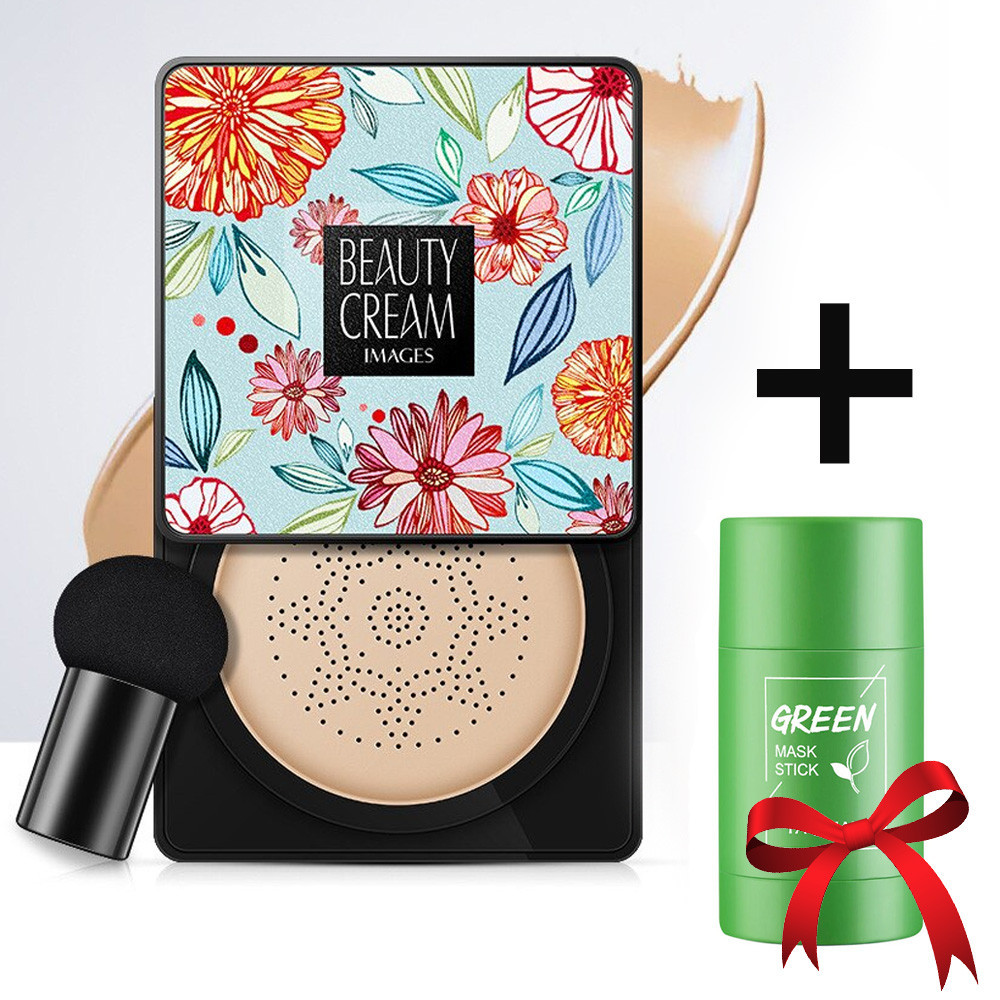 Кушон і спонжик Images Moisture Cream Concealer, колір Натуральний + Подарунок Очищувальна маска-стік / Тональник Київ - фото 1