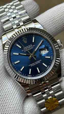 Швейцарские часы Rolex Datejust Silver-Blue. Киев
