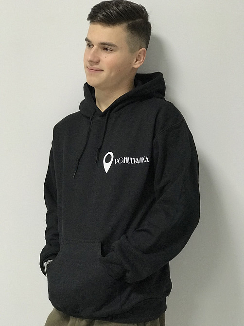 Толстовка с капюшоном ЛОКАТОР + ваша надпись Черновцы - изображение 2