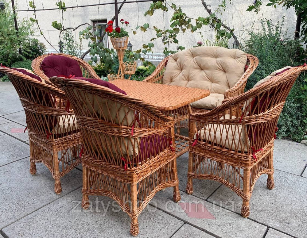 Меблі плетені, великий комплект Київ - фото 4
