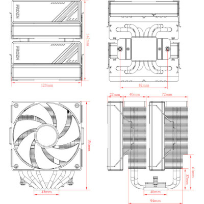 Кулер до процесора ID-Cooling Frozn A620 ARGB (FROZN A620 ARGB) Вінниця - фото 2
