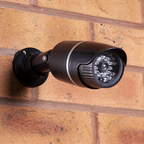 Камера-муляж Defender CCTV с 25 ИК LED, фальшивая камера видеонаблюдения для улицы и помещения, черная Киев