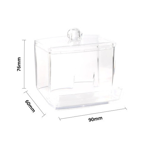 Контейнер для ушных палочек прозрачный - размер 7,6*6*9см Киев - изображение 5