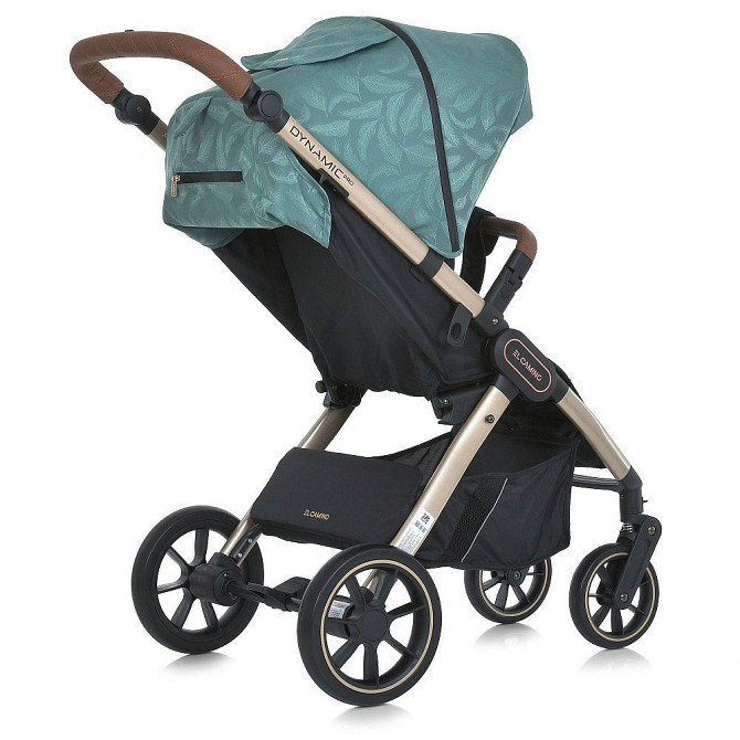 Коляска дитяча EL CAMINO DYNAMIC PRO Special Mint прогулянкова з чохлом та дощовиком М'ятна з пір'ячками (ME 1053G-2) Чернігів - фото 7