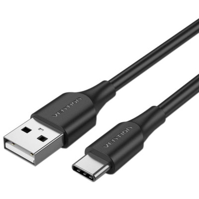 Дата кабель USB 2.0 AM to Type-C 3.0m 3.0A (18W) PVC black Vention (CTHBI) Вінниця - фото 1