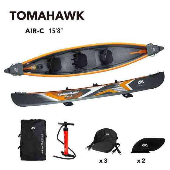 Каяк 3 людини Tomahawk Air-c 3-person DWF High-end Canoe，High-back Seats Київ