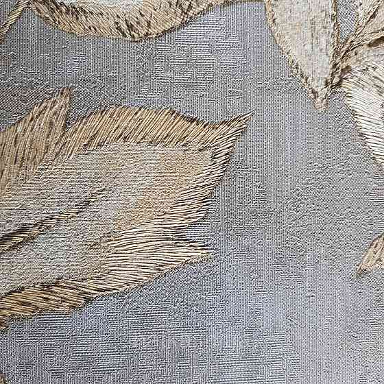 Шпалери метрові вінілові на флізелін 24 Carati Cristiana Masi листя великі золотисті на коричневому Київ