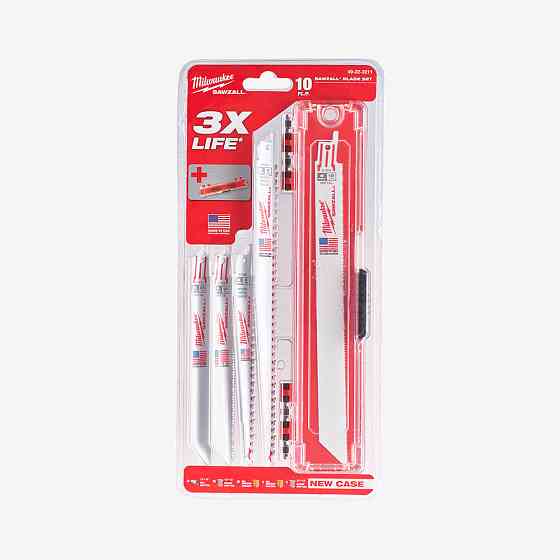 Набор полотен для сабельной пилы SAWZALL THIN KERF MILWAUKEE, (10шт) Одесса