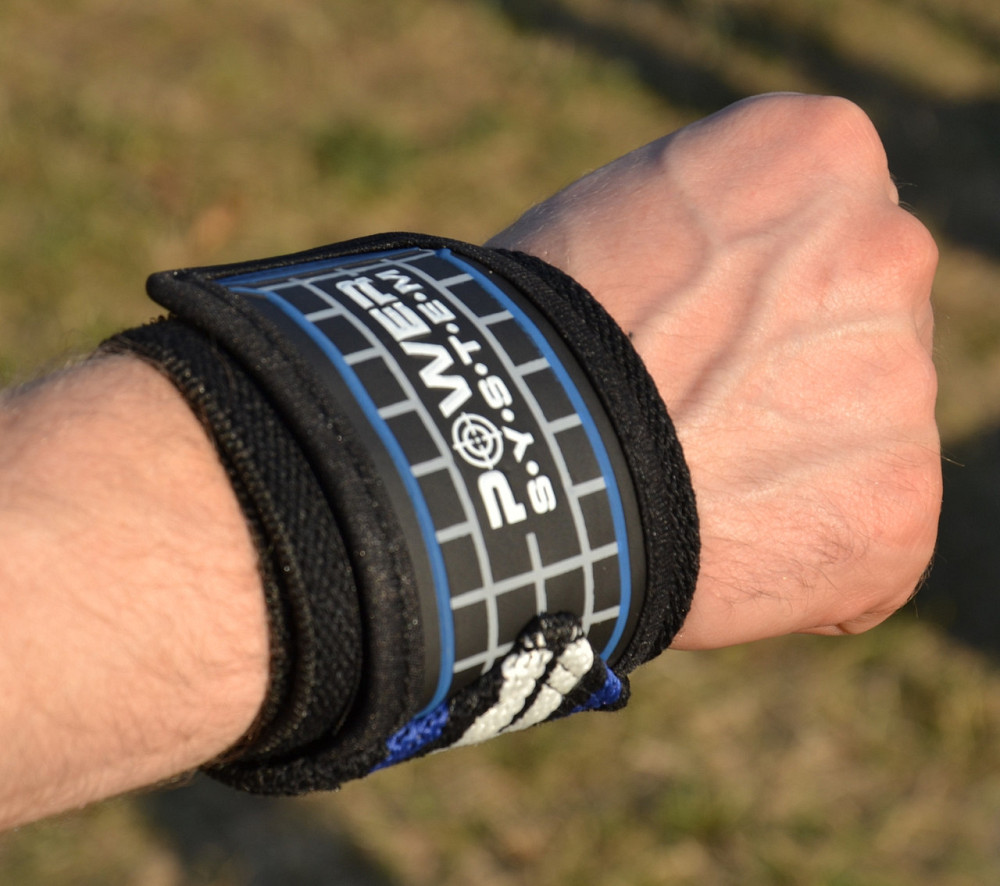Бинти для зап'ясть (кистьові бинти) Power System PS-3500 Wrist Wraps  Blue/Black  (пара) Луцк - изображение 4