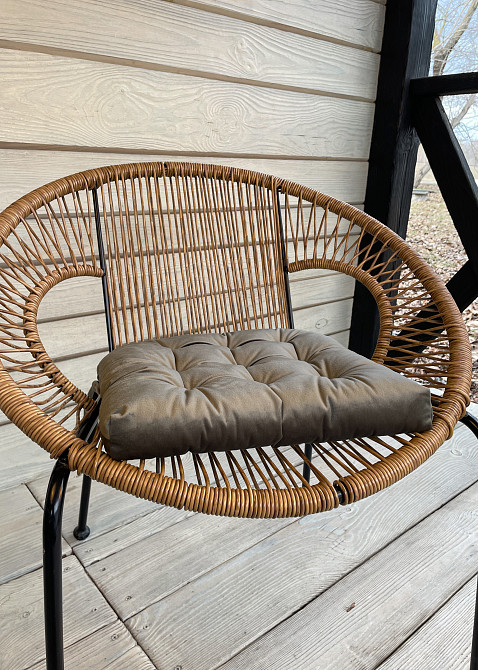 Подушка для стільців (40x40х5 см) Decorator Velour колір болотний 84-117 Київ - фото 4