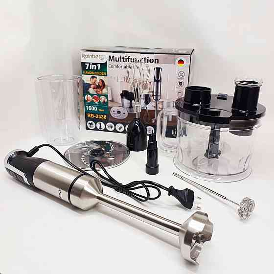 Потужний занурювальний блендер для дому, Занурювальний блендер з подрібнювачем з тихим режимом EF-51 Львів