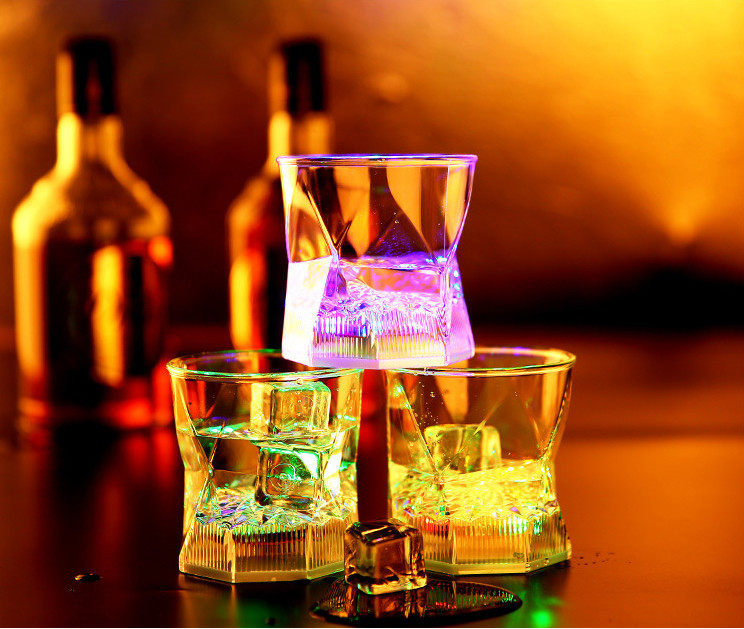 Светящийся Led стакан низкий,  для виски бокал Luminous Cup стакан с подсветкой Кременчуг - изображение 1