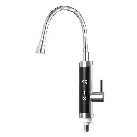 Проточний водонагрівач для кухні WEZER SDS-F9TC з гнучким виливом, 3,3 кВт, сатин Київ