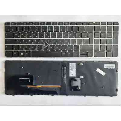 Клавіатура ноутбука HP EliteBook 850 G3/G4,755 G3,ZBook15u G3/G4 черная с серебр,тр (A46082) Вінниця