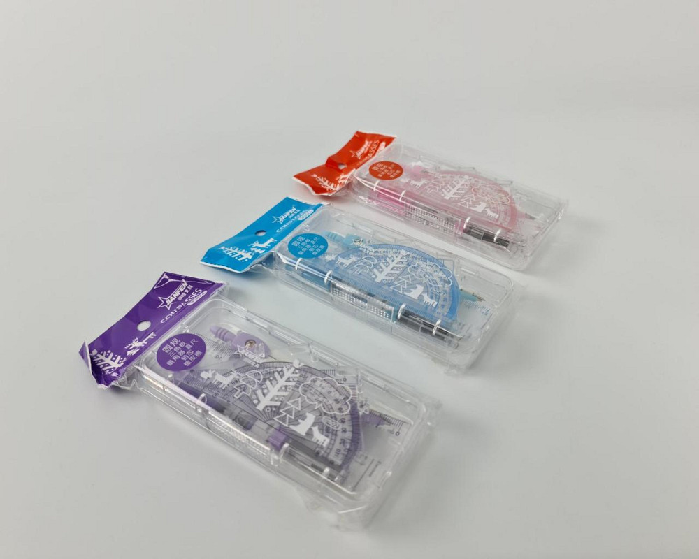 Набір для креслення NoJF-9002 (у прозр. пласт. футл., 7 передм.) (1 шт.) Харків - фото 5