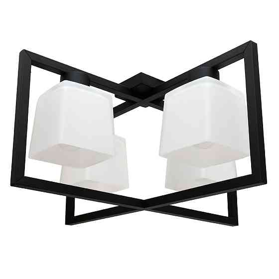 Люстра потолочная MSK Electric Boston на четыре плафона под лампу Е27 NL 400230-4 BK Одесса