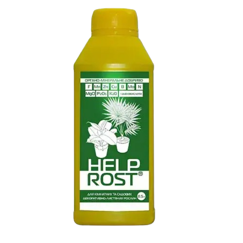 Добриво для кімнатних та садових декоративно-листяних рослин органо-мінеральне 500мл Жива земля Хелпрост Житомир