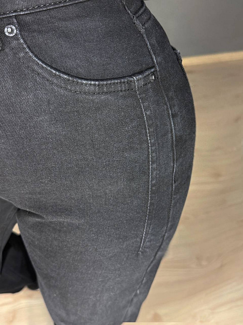 Джинси жіночі Its Basic 2507-1 палаццо стрейчеві з виточками чорні, чорний, 44, 44, 86 см, 116 см Київ - фото 2