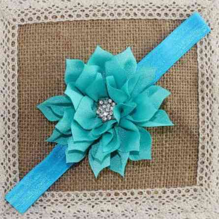 Дитяча пов'язка-квітка біла - коло 40-52см, квітка 9см Київ