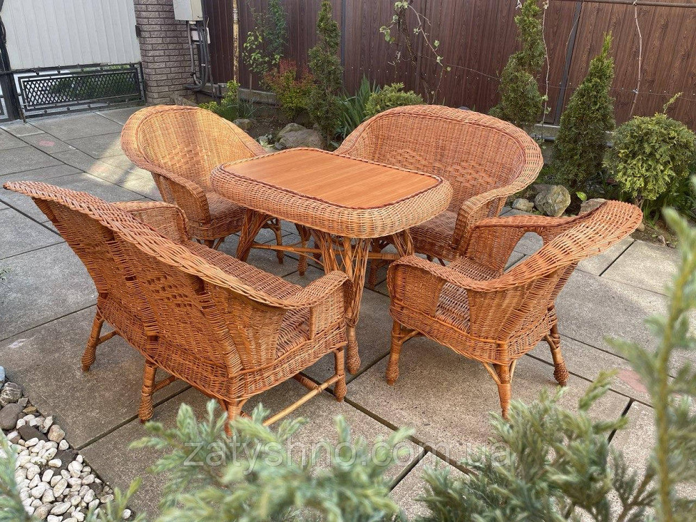 Плетеная мебель из лозы  с 2 диванами Киев - изображение 5