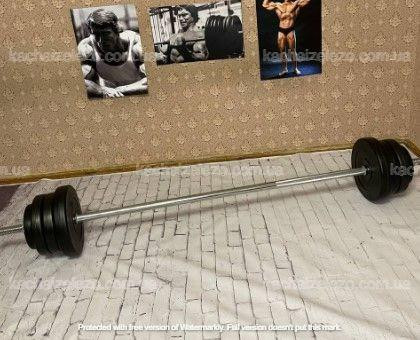 Штанга набірна + гантелі на 70 кг Гантелі, гирі, штанги та диски ударостійкий пластик Київ - фото 6