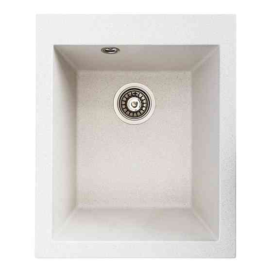 VALESO Гранітна мийка для кухні VALESO SOKIL 4150 матова Біла в крапку Киев