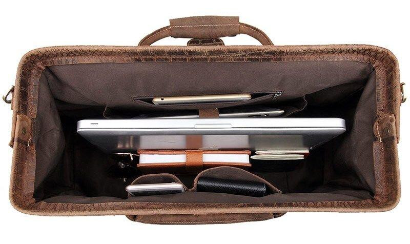 Саквояж Vintage 14410 Коричневий Київ - фото 10