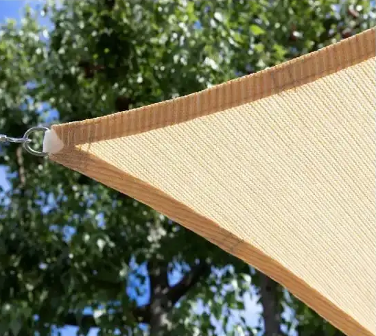 Тент навіс затінюючий прямокутний 3 х 5м сітка (Бежевий) Вінниця - фото 5