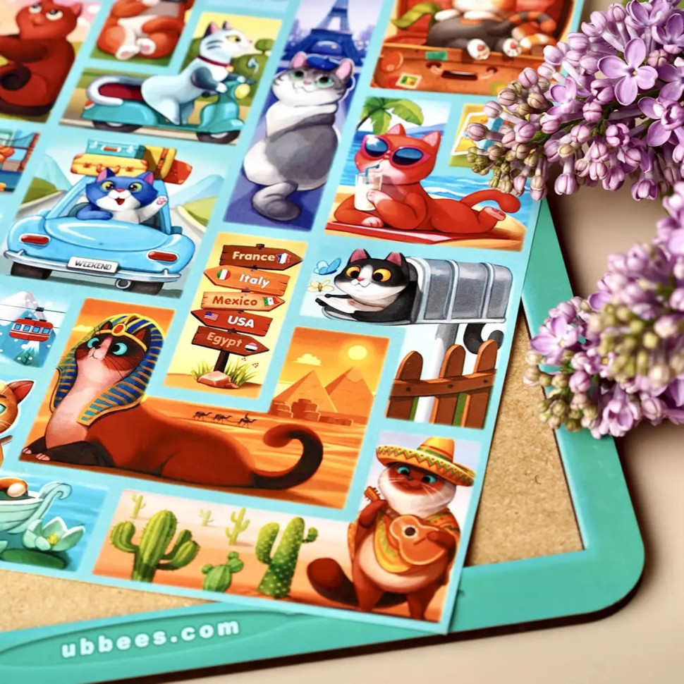 Дерев'яний сортер "Тетріс великий - Котики" (ПСД125) PSD125 Вінниця - фото 6