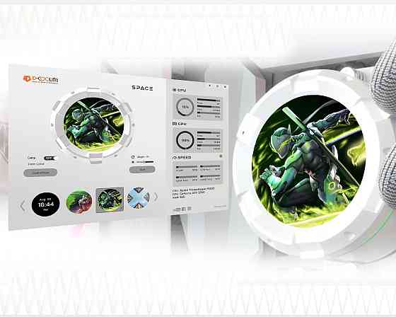 Система водяного охолодження ID-Cooling Space LCD SL240 White Білий Харьков