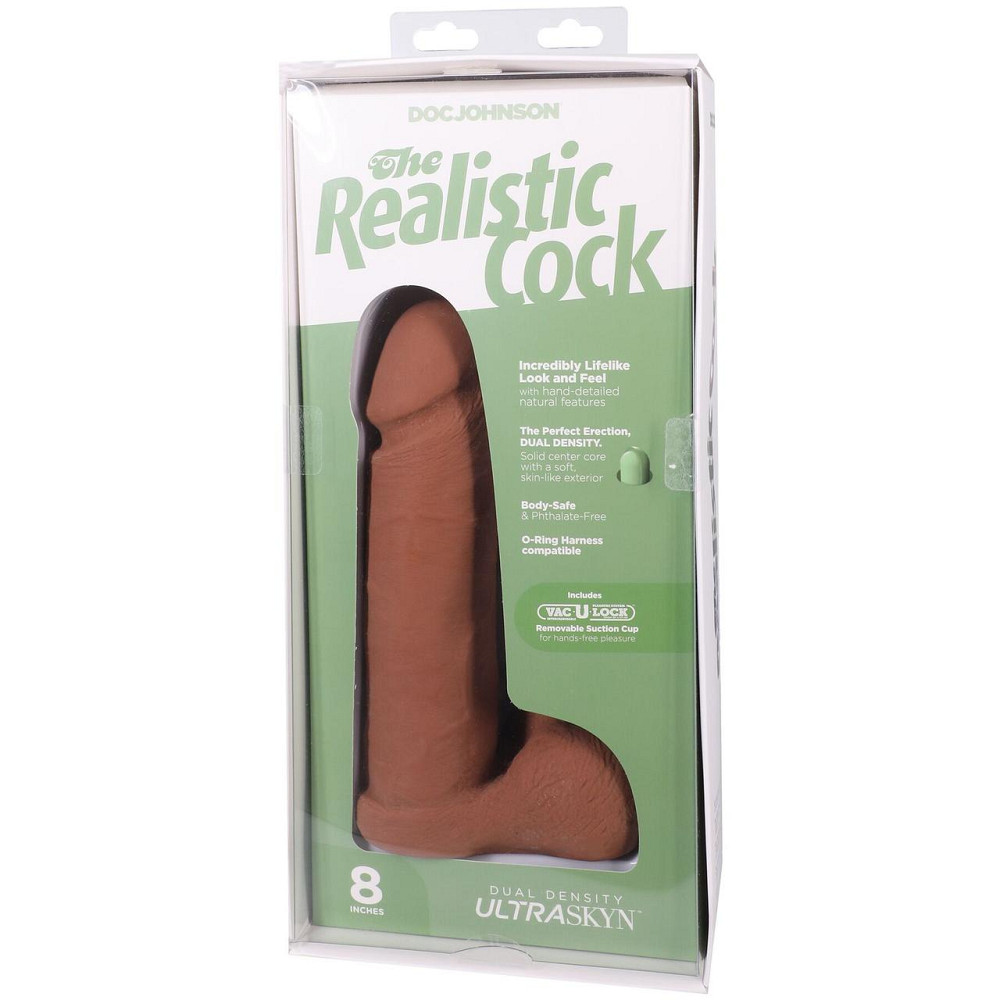 Фаллоимитатор Doc Johnson The Realistic Cock ULTRASKYN - 8 Inch with Balls Caramel Sex Aura Киев - изображение 9
