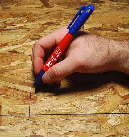 Маркер для будмайданчика INKZALL тонкий синій Одесса