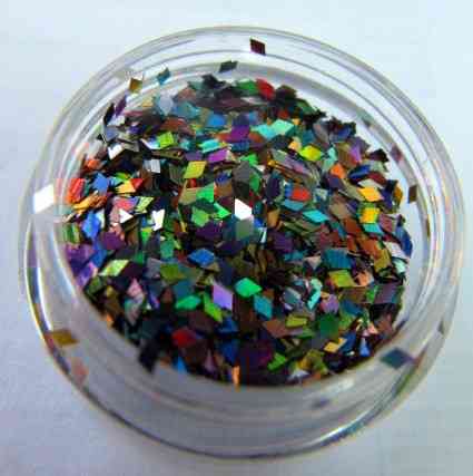 Плівка для ефекту "Бите скло" порізана в баночках мікс Київ