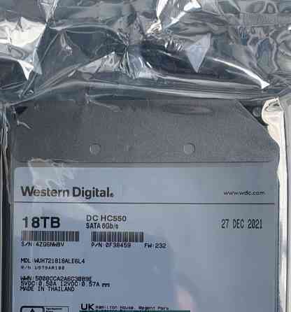 Жёсткий Диск 18TB Western Digital. Киев