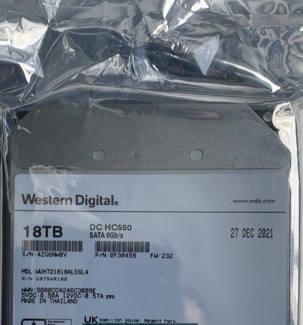 Жёсткий Диск 18TB Western Digital. Киев - изображение 1