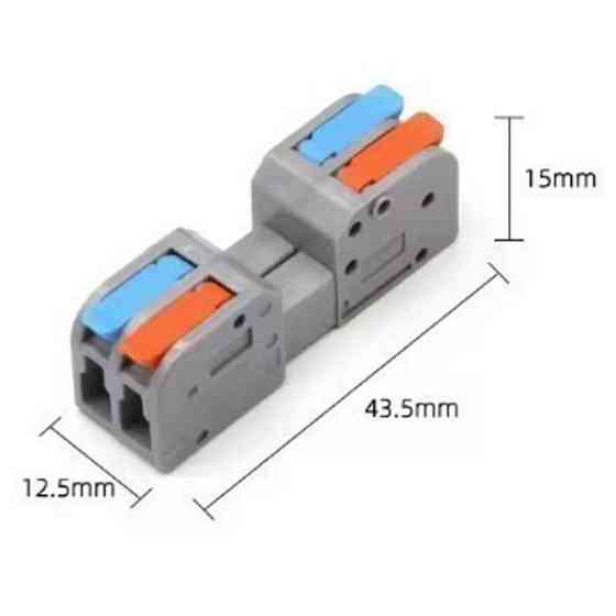Конектор швидкого монтажу двосторонній (2 полюси 32А 0.2-4.0мм2) Харків