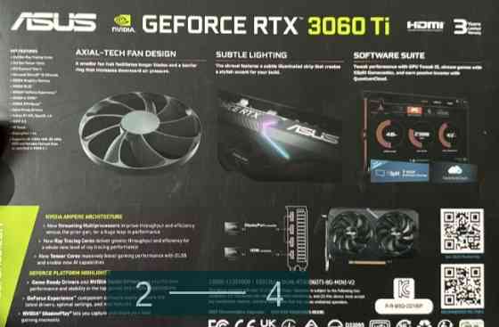 Нова відеокарта Asus GeForce RTX 3060 ti 8Gb. Київ