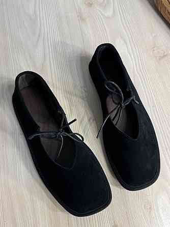 Балетки женские Meideli 0109-10 Mary Jane со шнурком натуральная замша черные, 36, 23,5 см Киев