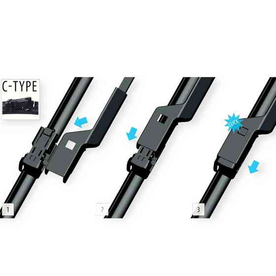Щітки oximo модельні безкаркасні (к-т 2шт) c1-type 600 + 475 мм двірника Мукачево