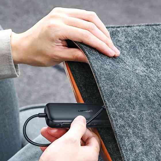 Перехідник USB 2.0 Type-C --> VGA V1.2 /HDMI V2.0b/DP  V1.2a CM260 UGREEN Чорний Вінниця