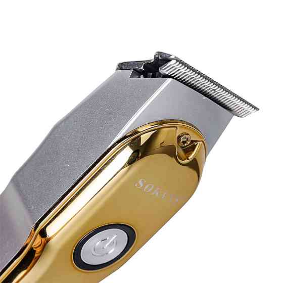 Аккумуляторная машинка для стрижки Sokany Золотистая Киев