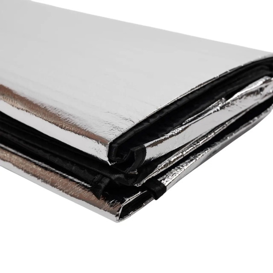 Підстилка під намет 240×240 см алюмінієвий килимок підкладка для кемпінгу вологозахисний LU-023 Коломыя