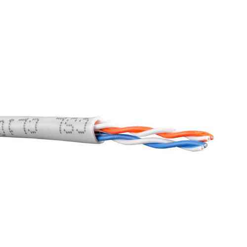 Кабель компьютерный витая пара UTP Cat.3 2x2x(0,43 CCA), диам.-3мм, серый, Omega Полтава