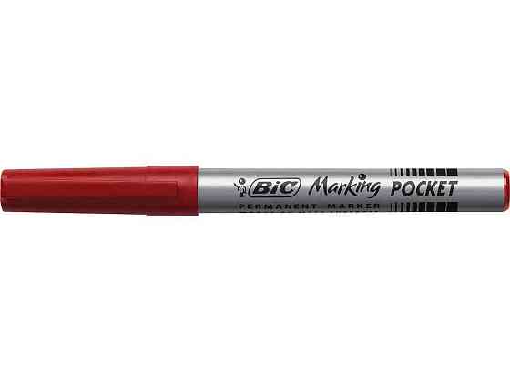 Маркер перманентний Fine , червоний 12шт bc8209002 ТМ BIC   Solmir Київ