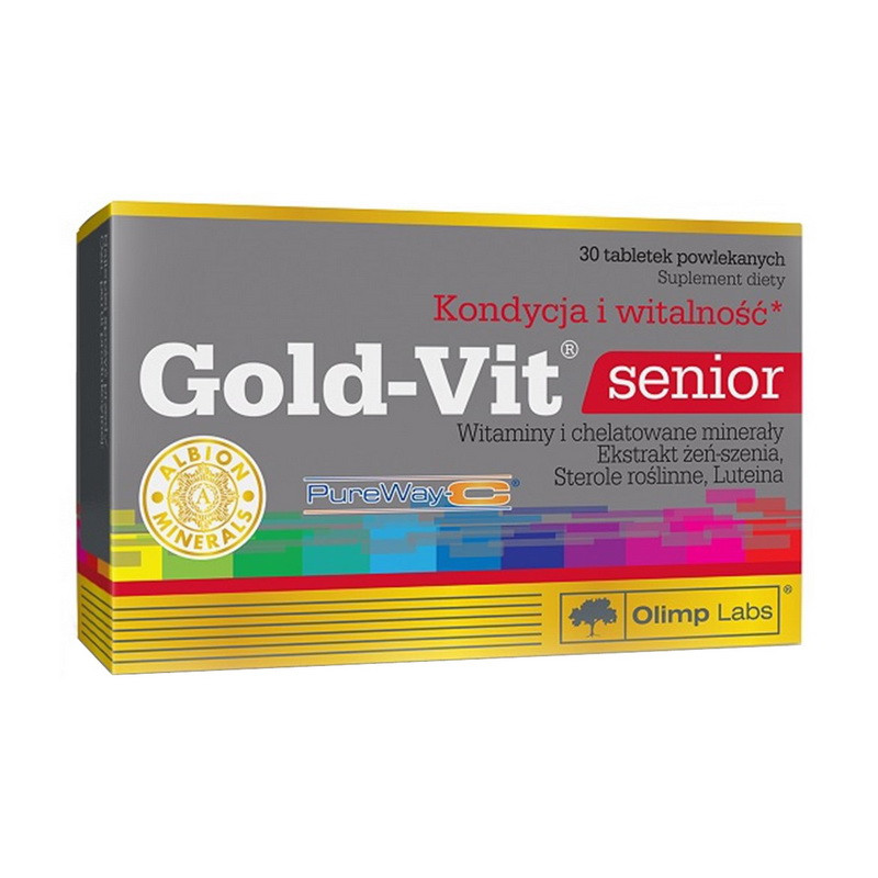 Вітамінно-мінеральний комплекс для людей похилого віку OLIMP Gold-Vit Senior 30 таблеток Луцьк - фото 1