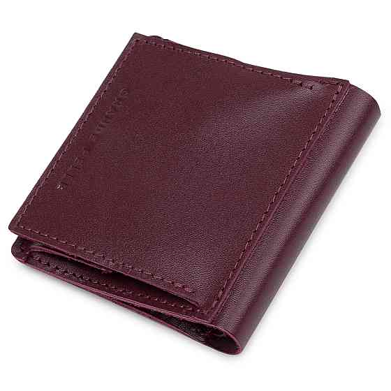 Кожаное женское портмоне Бордовый (GRANDE PELLE) Киев