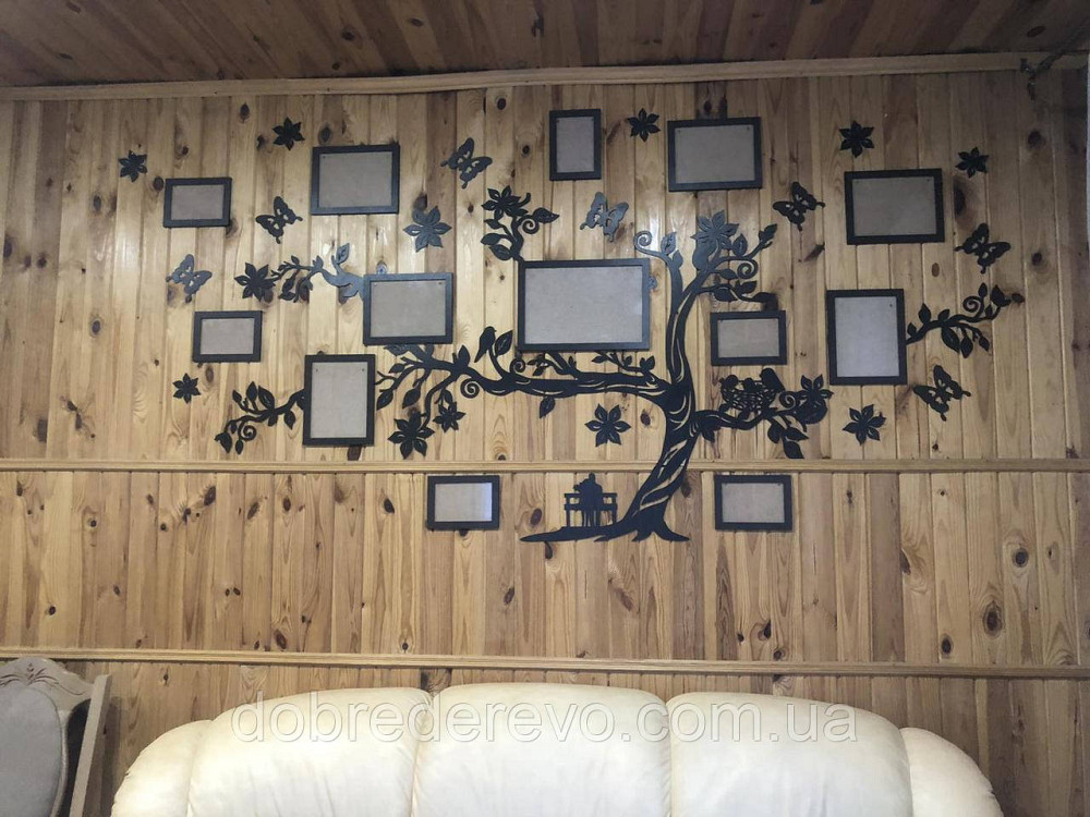 Семейное дерево на 18 фотографий / семьи / фоторамка / картина / композиция / коллаж / подарок Вижница - изображение 8